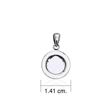 Coffee cup saucer Silver Pendant TP447 - Jewelry